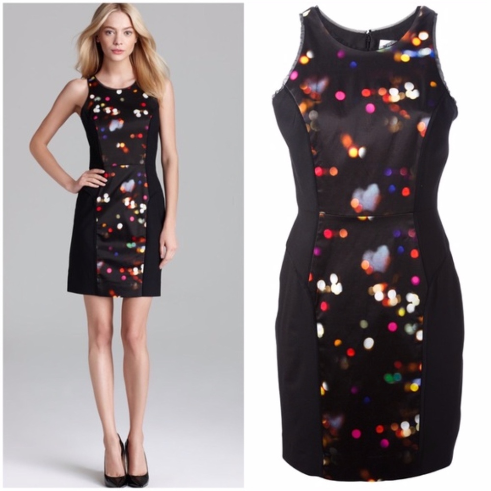 Milly City Lights Paneled Sheath Dress